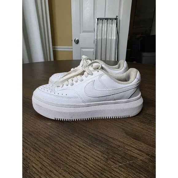 Nike Air Force One AF1 Low Triple White Sneaker Women’s 314192-117 Size 8 - Picture 5 of 16